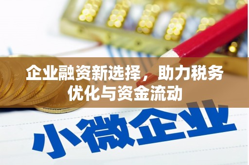宝山企业融资新选择，助力税务优化与资金流动
