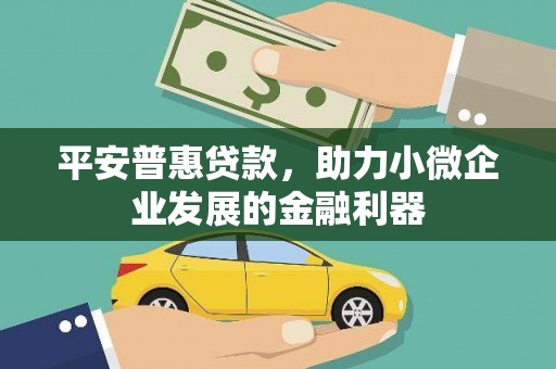 宝山平安普惠贷款，助力小微企业发展的金融利器