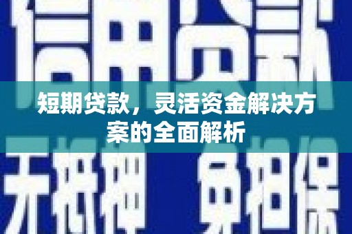 宝山短期贷款，灵活资金解决方案的全面解析