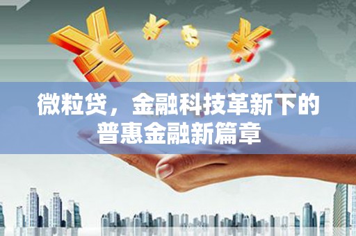 宝山微粒贷，金融科技革新下的普惠金融新篇章