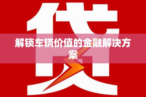 宝山解锁车辆价值的金融解决方案